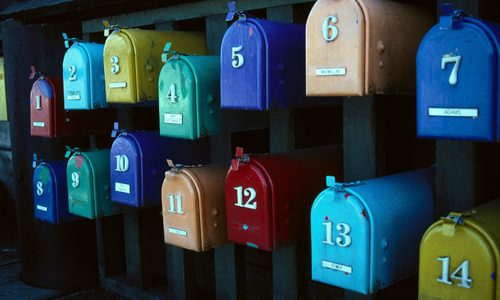 multiple mailboxes representing multiple creative request channels